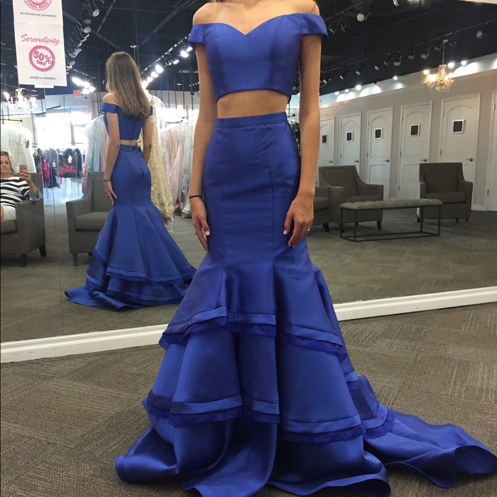 Navy Blue Formal Dress